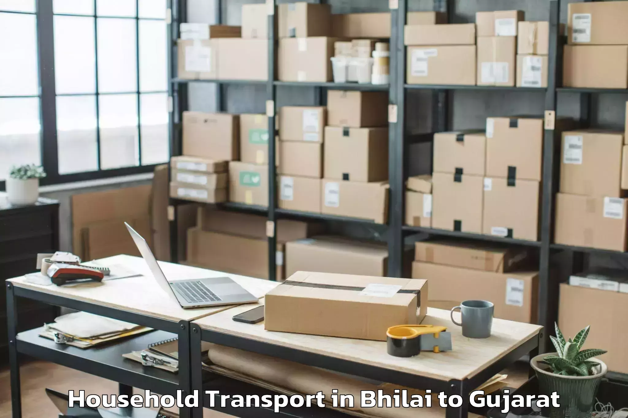 Bhilai to Satlasana Household Transport